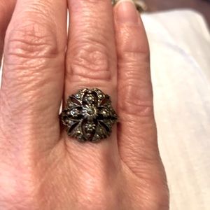 Marcasite Sterling Silver Statement ring